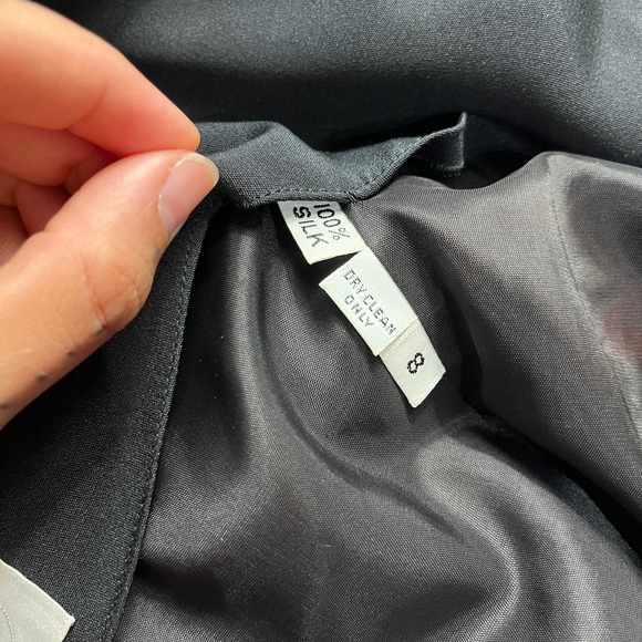 lawrence 100% silk vintage 80s prom dress size 8 - Picture 6 of 8